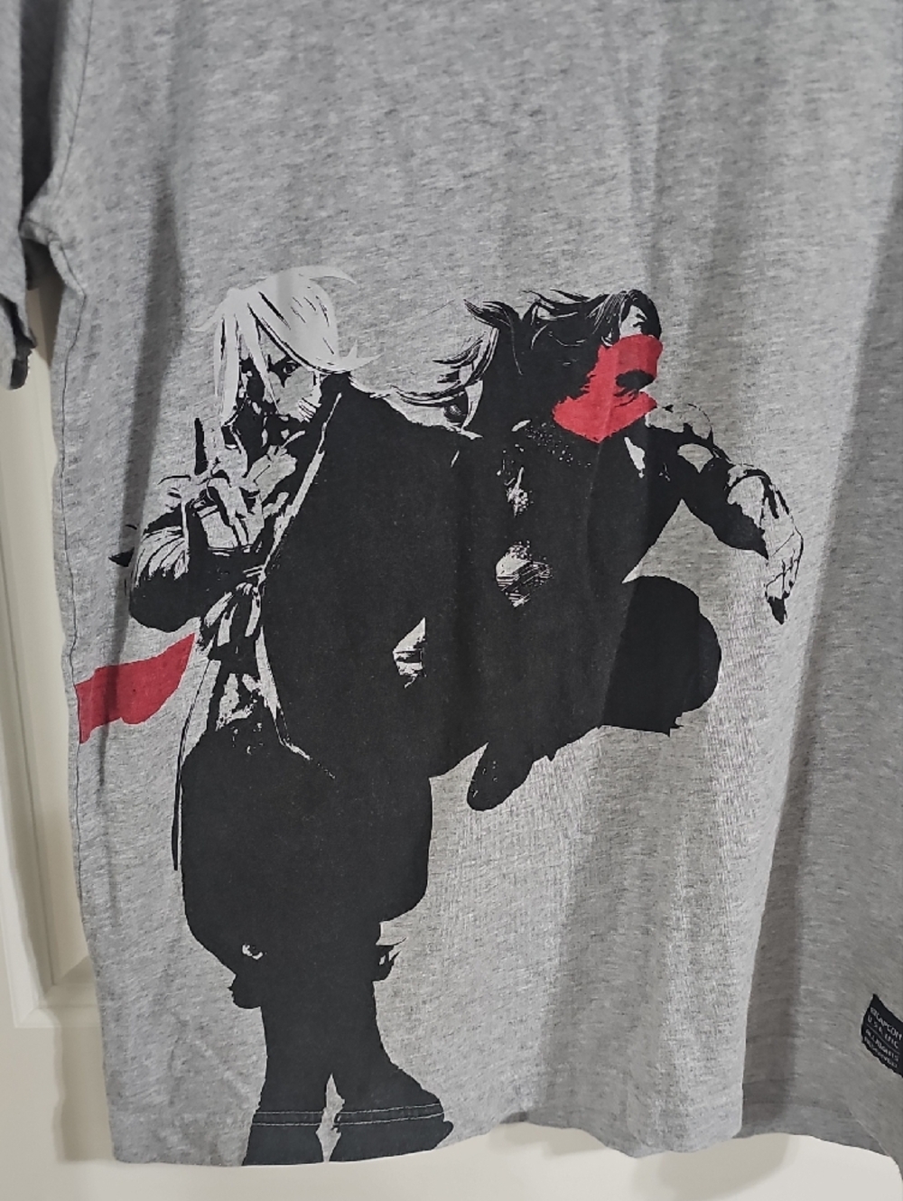 CapCom Grey Short Sleeve Graphic Tee with Black & Red Print Size M - Picture 4 of 5